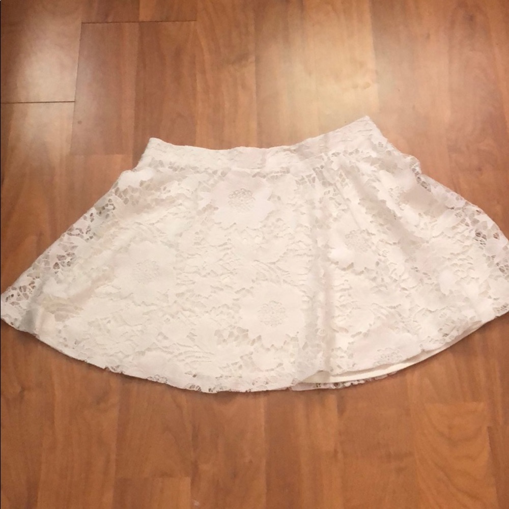 White skirt